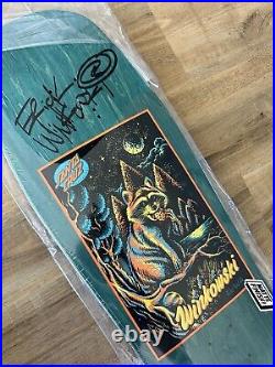 Signed Santa Cruz Erick Winkowski Trash Panda Card Skateboard Skate Deck New