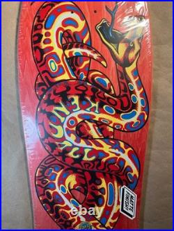 Signed Santa Cruz Jeff Kendall Snake Reissue Skateboard Deck Blacklight Art