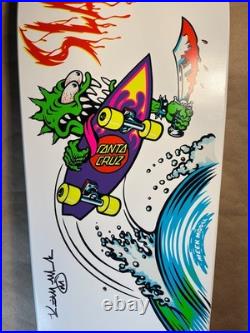 Signed Santa Cruz Keith Meek OG Slasher Reissue Skateboard Deck Jim Phillips Art