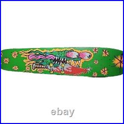 Skateboard Deck 43 Longboard w Santa Cruz Slasher Hand Painted Custom Artwork