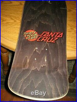 Skateboard Deck re-issue Santa Cruz OOP Goodman 30 Thirty Years Scarce
