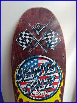Skateboard vintage deck 1989, jason jessee v8 og santa cruz, not a reissue