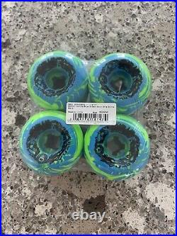 Slime Balls Skateboard Wheels 60mm Goooberz Vomits 97A Green Swirl Santa Cruz