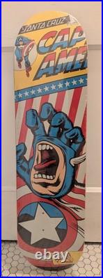 Special Edition Marvel Captain America Santa cruz Screaming Hand skate Deck