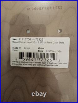 Special Edition Marvel VENOM Santa cruz Screaming Hand skateboard Deck