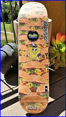 SpongeBob SquarePants Krabby Patty Everslick Santa Cruz Skateboard Deck 8.0