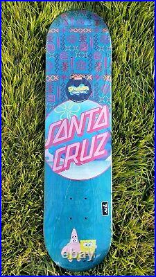 SpongeBob SquarePants Patrick Star Best Buds Santa Cruz 7.75 Skateboard Deck