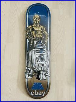 Star Wars C-3PO and R2-D2 Santa Cruz Skateboard Deck Sealed NEW