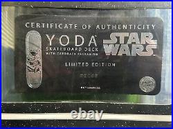 Star Wars Santa Cruz Collectible Skateboard Deck Yoda Blister Package- New