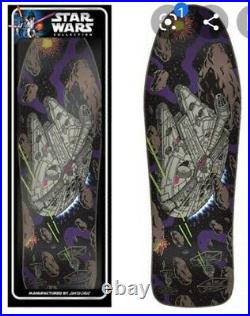 Star Wars Santa Cruz Skateboard DECK millenium falcon