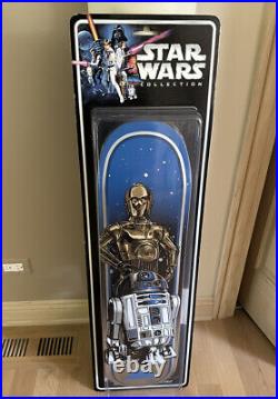 Star Wars Santa Cruz Skateboard Deck Droids R2-D2 & C-3PO -SEALED COA