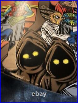 Star Wars Santa Cruz skateboard deck Mos Eisley Cantina Scene Pitchgrim Art NEW