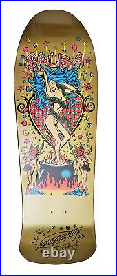 Steve Alba SALBA Santa Cruz Gold Witch Doctor Skateboard Reissue Deck 10.4 x 32