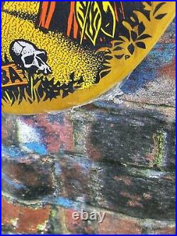 Steve Alba SALBA Tiger Santa Cruz Skateboard Yellow Stain Deck Reissue