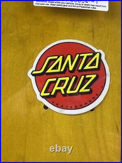 Steve Alba SALBA Tiger Santa Cruz Skateboard Yellow Stain Deck Reissue