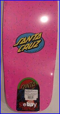 Stranger Things Pizza Boy SANTA CRUZ Reissue Skateboard Deck NEW OLD SCHOOL-NIP