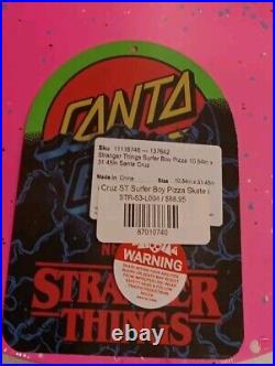 Stranger Things Pizza Boy SANTA CRUZ Reissue Skateboard Deck NEW OLD SCHOOL-NIP