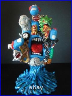 THE PITCHGRIM HAND Custom Kidrobot Santa Cruz Skateboards Screaming Hand Figure