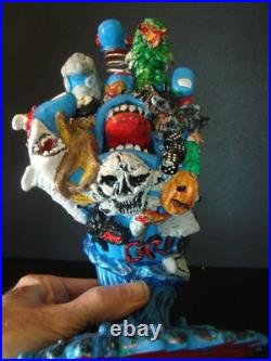 THE PITCHGRIM HAND Custom Kidrobot Santa Cruz Skateboards Screaming Hand Figure