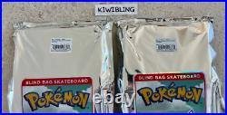 TWO Santa Cruz Pokémon Blind Bag Skateboard Decks Factory Sealed UNOPENED