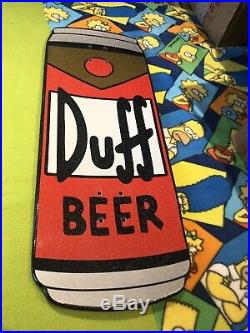 The Simpsons Duff Beer Can Cruiser Skateboard Santa Cruz Skate Board Deck