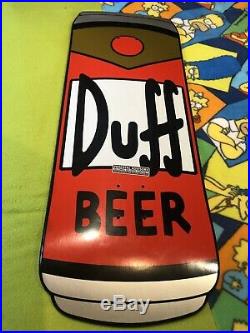 The Simpsons Duff Beer Can Cruiser Skateboard Santa Cruz Skate Board Deck