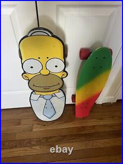 The Simpsons Homer Simpson Skateboard By Santa Cruz 10×32 Complete + Penny