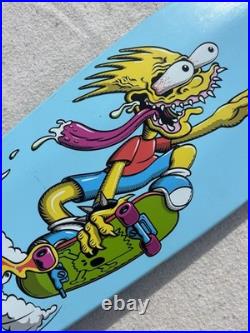 The Simpsons Santa Cruz Bart slasher Blue Skateboard Deck Limited