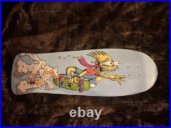The Simpsons Santa Cruz Bart slasher Blue Skateboard Deck Limited