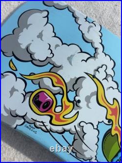 The Simpsons Santa Cruz Bart slasher Blue Skateboard Deck Limited