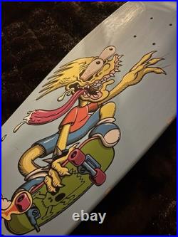 The Simpsons Santa Cruz Bart slasher Blue Skateboard Deck Limited