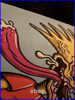 The Simpsons Santa Cruz Bart slasher Blue Skateboard Deck Limited