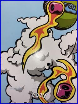 The Simpsons Santa Cruz Bart slasher Blue Skateboard Deck Limited