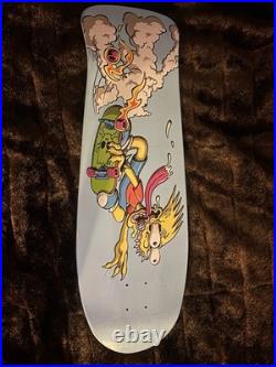 The Simpsons Santa Cruz Bart slasher Blue Skateboard Deck Limited