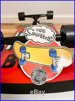 The Simpsons x Santa Cruz Duff Beer Can Rare Cruiser Complete Skateboard