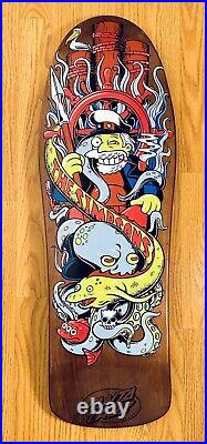 The Simpsons x Santa Cruz Sea Captain Skateboard Deck Rare and Out of Stock