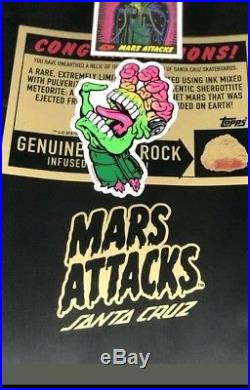 Three Santa Cruz Maid of Mars Skateboard Deck Lot Set Mars Attacks