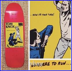 Tom Knox Santa Cruz Skateboard Black Flag Ray Pettibon Art Punk Skate Deck