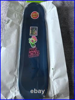 Topps Mars Attacks Santa Cruz Sparkle Reaper Blue Glitter Skateboard Deck 8.25