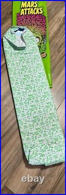 Topps Mars Attacks Santa Cruz Sparkle Reaper Blue Glitter Skateboard Deck Rare