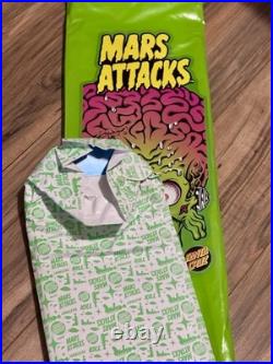 Topps Mars Attacks Santa Cruz Sparkle Reaper Blue Glitter Skateboard Deck Rare