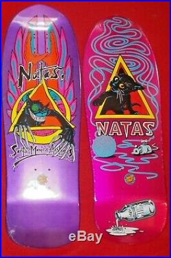 Two Santa Cruz SMA Skateboards Evil Cat & Kitten Natas Kaupas New In Shrink Wrap