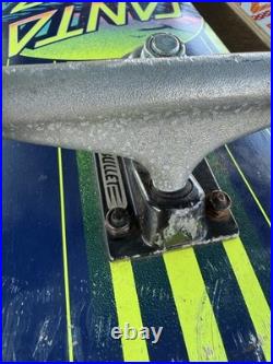 Two Santa Cruz Skateboard Deck Classic With Bullet Trucks And Slime ball Wheels