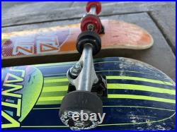 Two Santa Cruz Skateboard Deck Classic With Bullet Trucks And Slime ball Wheels