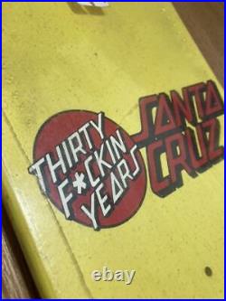 Unused Santa Cruz 30th Anniversary Rob Roskopp Skateboard Deck