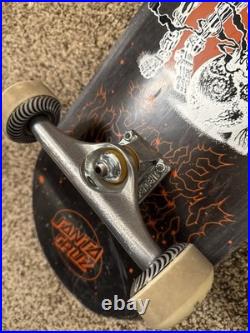 Used Santa Cruz VX Skateboard Deck Complete