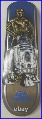 Used Star Wars Droids R2D2 and C3PO Santa Cruz Skateboard Collectors Item #1119