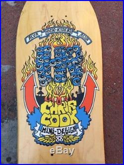 VINTAGE OG NOS Skateboard Alva Chris Cook. Zorlac Santa Cruz Vision Street Wear