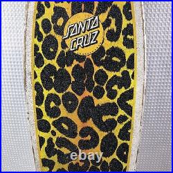 VINTAGE Santa Cruz Leopard Spotted Skateboard See All Pictures