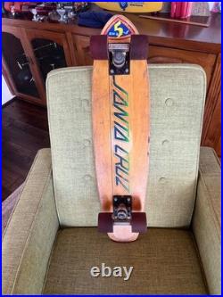Vintage 1970's Santa Cruz Skateboard. Road Rider 4 Bennett Trucks